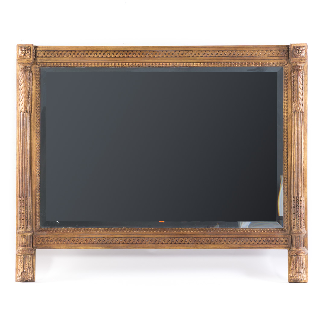 Classical style carved giltwood overmantel mirror McLain Wiesand Baltimore with