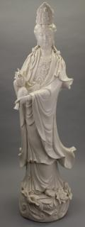Chinese Blanc De Chine Standing Guanyin Chinese Blanc De Chine