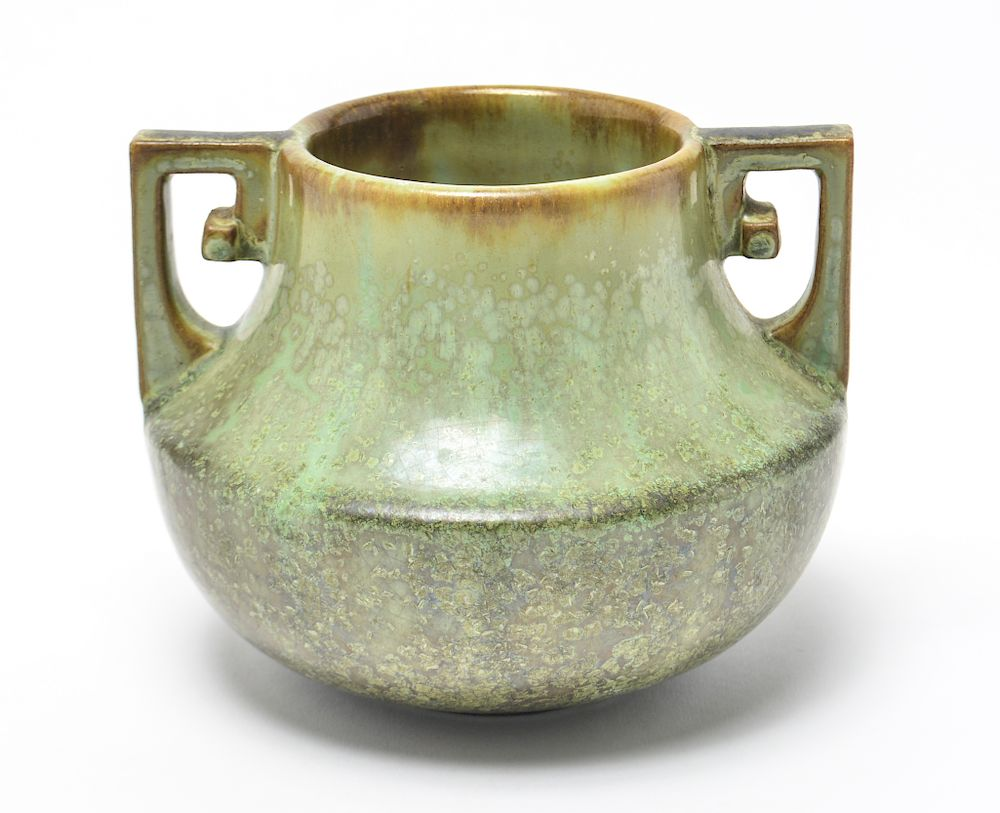 Fulper Pottery Vase Leopard Skin Crystalline Glaze Fulper American art