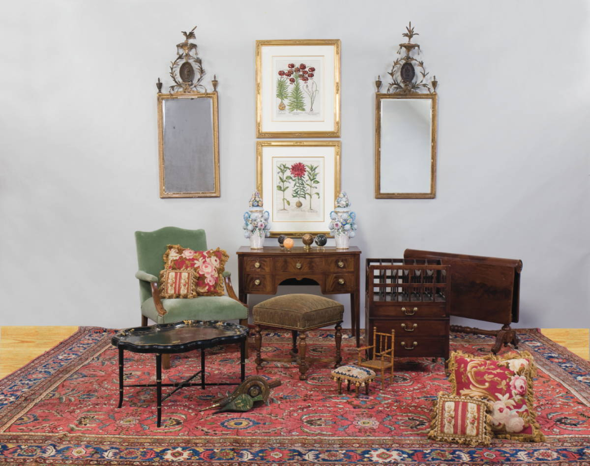 PAIR OF LARGE FOLIO COLORED ENGLISH BOTANICAL PLATES IN CARVED
