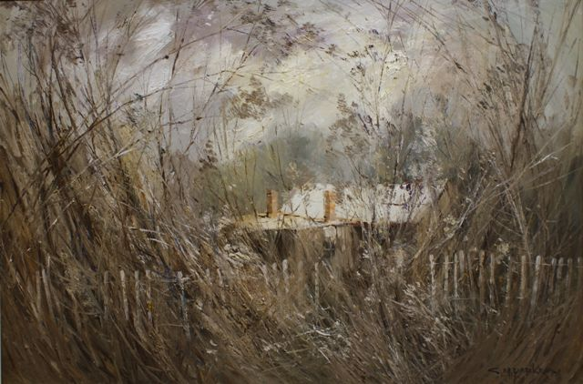 Colleen Parker 1944 2008 Untitled oil on board signed C