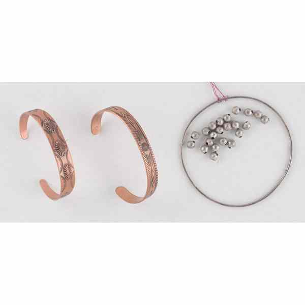 Navajo Copper Curio Trade Bracelets Collected by Virginia Doneghy 1900