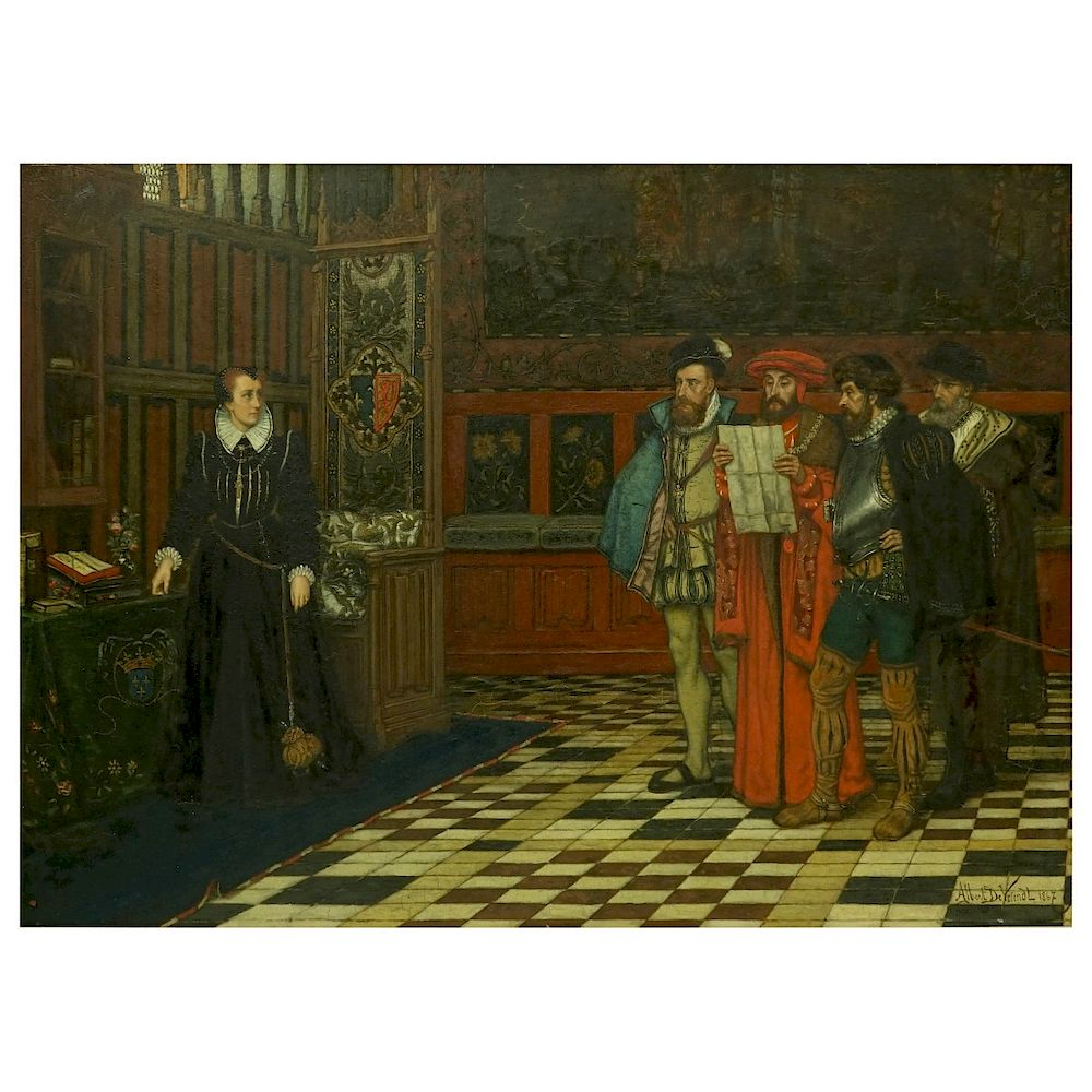 Albert De Vriendt Oil on Panel Albert Frans Lieven De