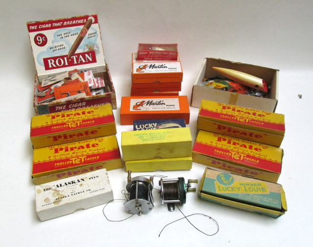 MORE THAN 100 PIECES OF VINTAGE FISHING GEAR including 6