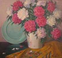 Albert P Gillen American 20th Century An oriental style white
