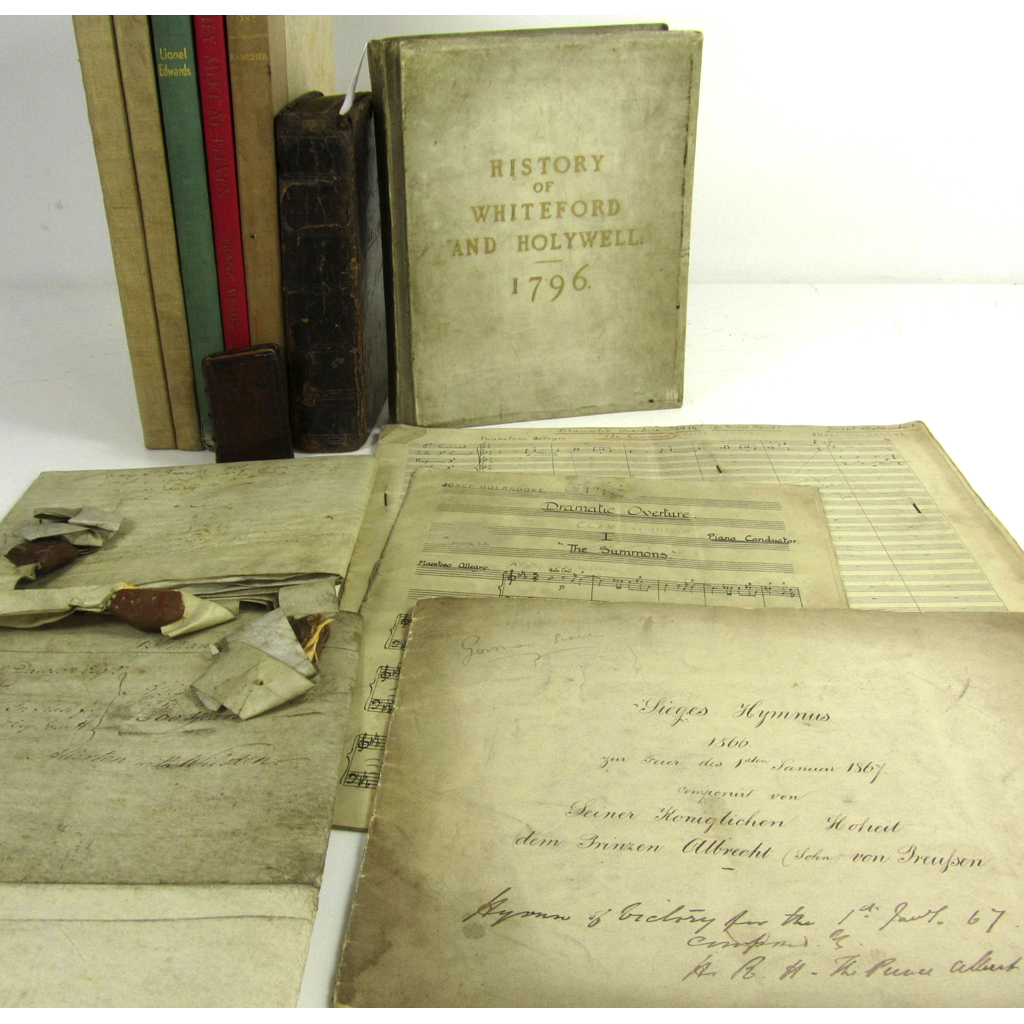 A collection of items including Pennant Thomas The History of