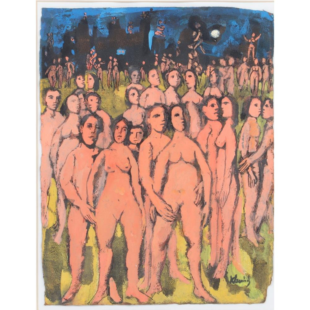 Frank Kleinholz American 1901 1988 Spring Fantasy mixed media on