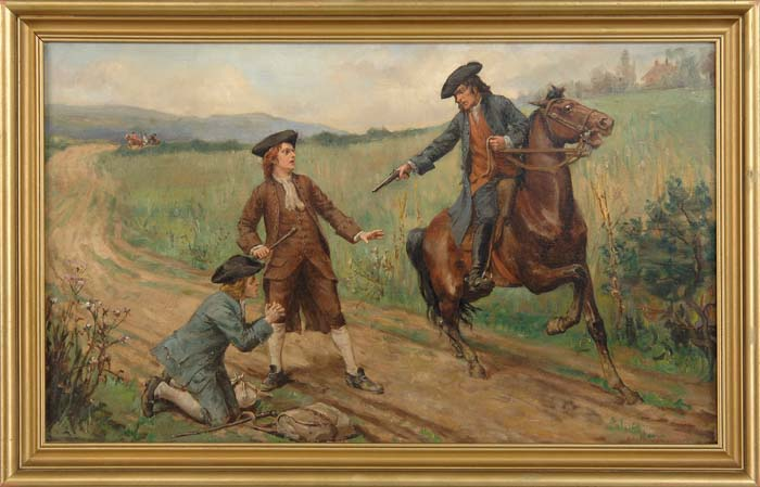 JOHN WARD DUNSMORE American 1856 1945 FRONTICEPIECE FOR RODERICK RANDOM