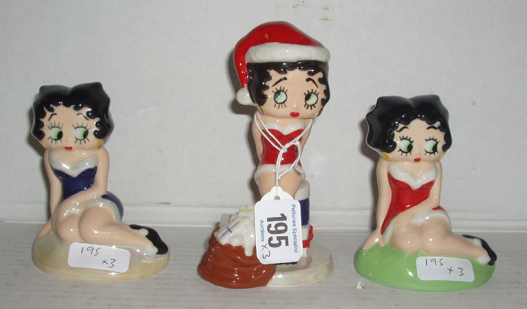 Betty Boop Christmas Surprise Betty Boop Blue Dress Betty Boop