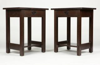 A pair of Arts Crafts nightstands Voorhees Contemporary Pasadena CA