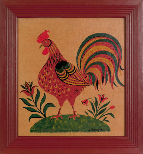 David Y Ellinger American 1913 2003 oil on board of