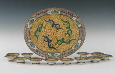 A Set of 20th Century Chinese Sweet Meat Dishes Consisting
