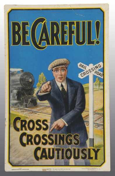 Paper 1926 Railway Crossing Sign Description 1926 Great graphics and