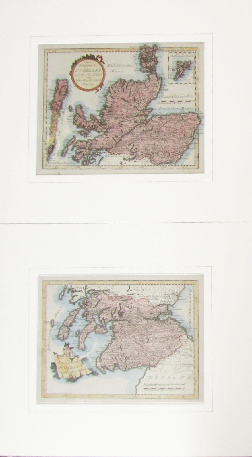 Von Reilly Franz J J 4 maps of Scotland comprising