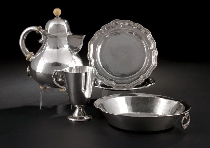 South American 900 Silver Coffeepot late 19th or early 20th