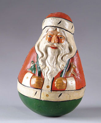 11 SCHOENHUT SANTA ROLY POLY A very fine example of
