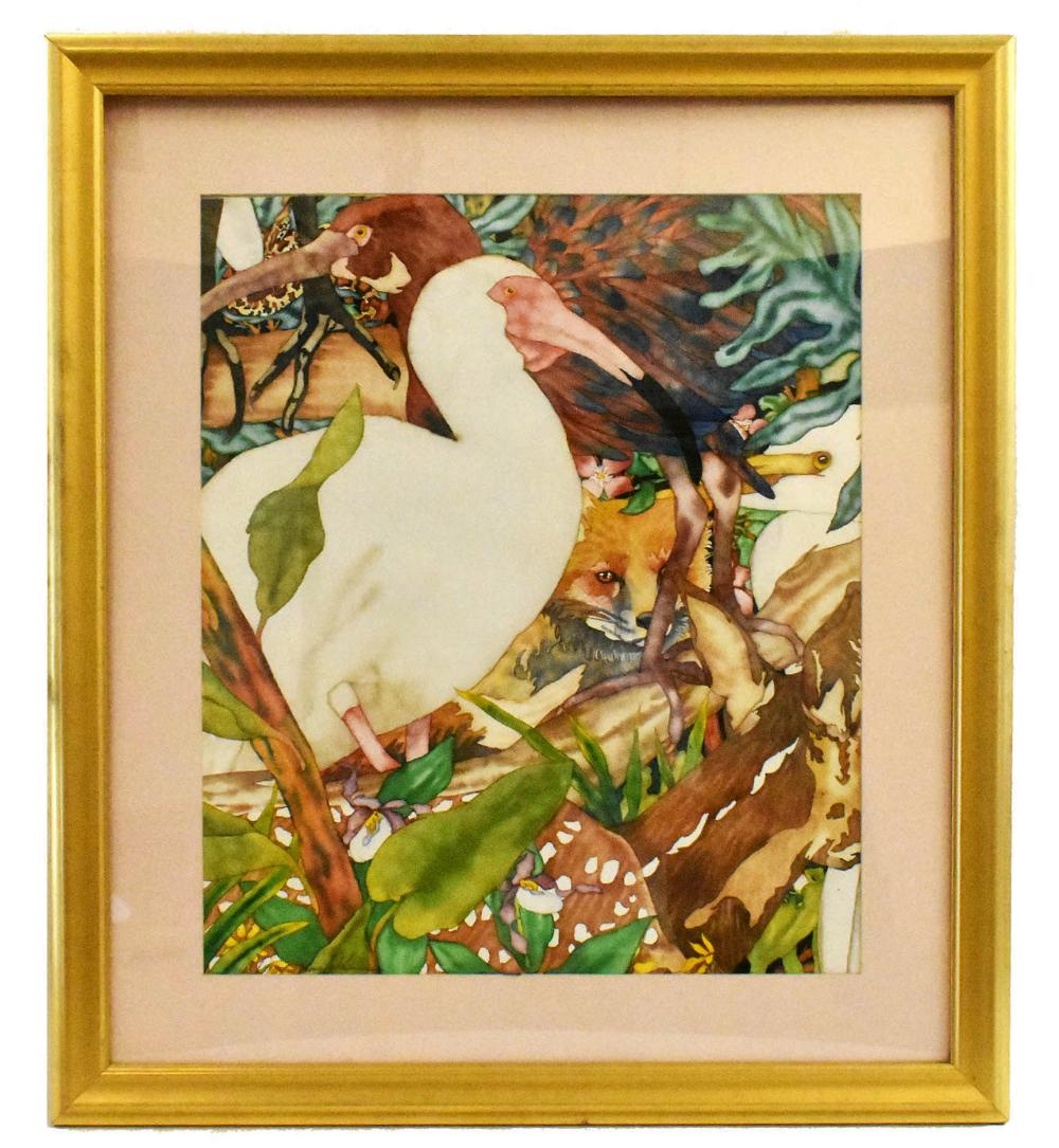 KENDAHL JAN JUBB AMERICAN B 1957 Forest Birds a Fox