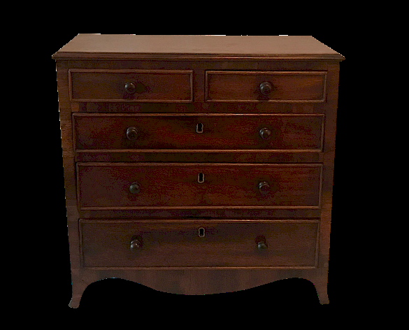 Miniature Federal Chest Drawers Miniature Federal Chest of Drawers Miniature