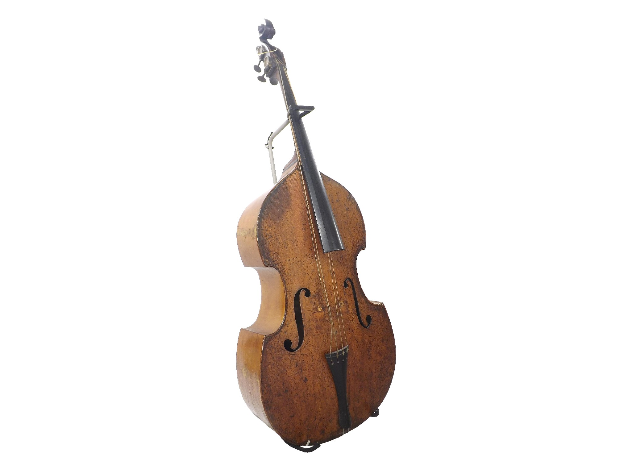 Tyrolean double bass circa 1880 with one piece back