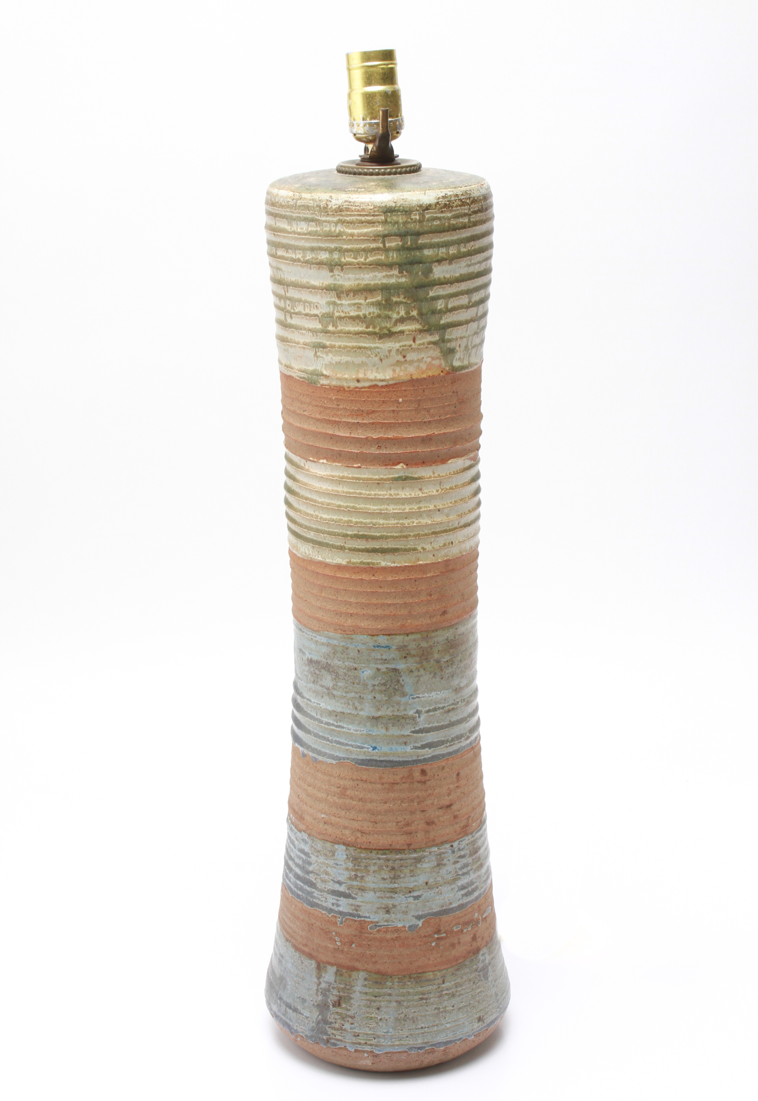 KAREN KARNES STONEWARE ART POTTERY TABLE LAMP Karen Karnes American