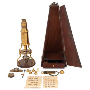 An English Brass Culpepper Type Microscope George Adams London 18th