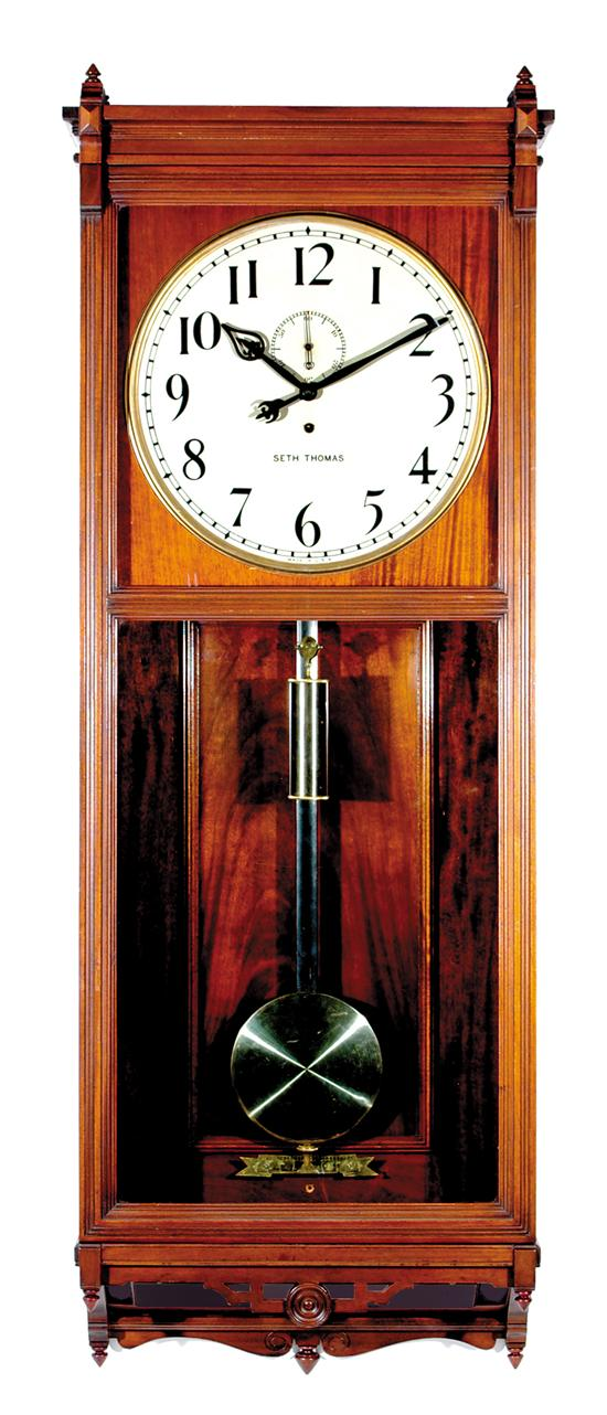 Seth Thomas Regulator No 31 circa 1900 mahogany case with