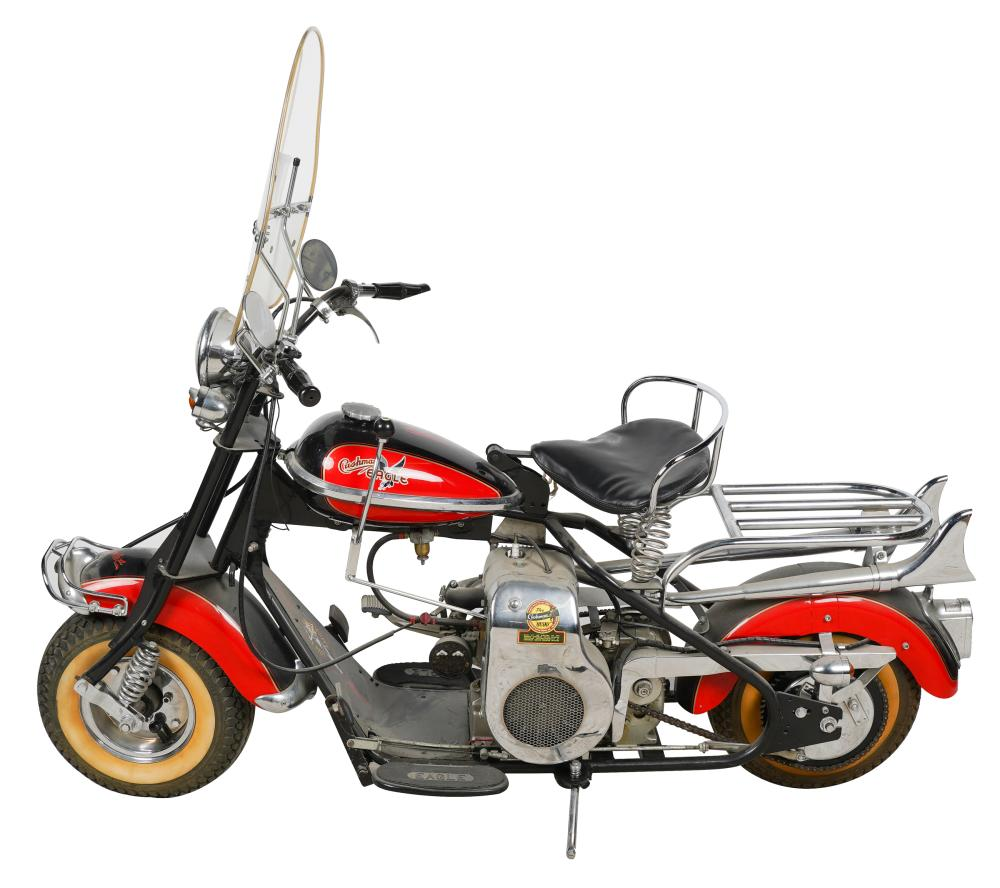 1956 CUSHMAN EAGLE BARREL SPRING SCOOTER1956 CUSHMAN EAGLE BARREL SPRING