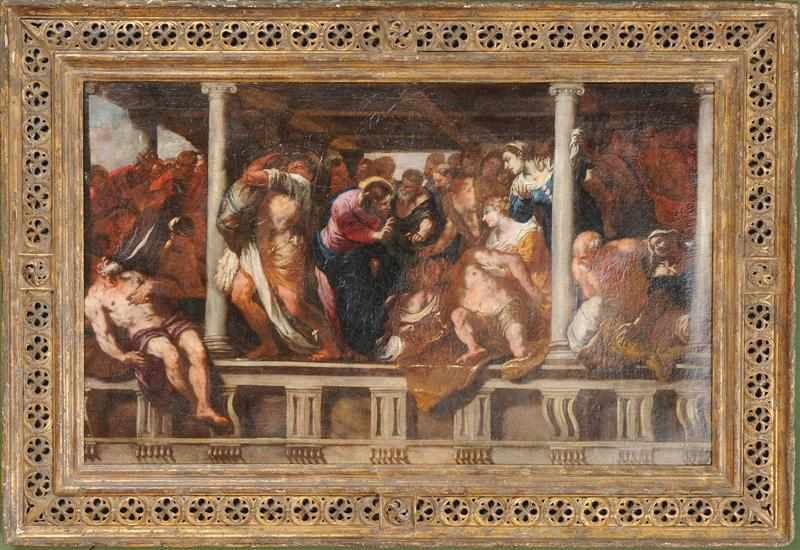 MANNER OF TINTORETTO CHRIST AT THE POOL OF BETHESDA Oil