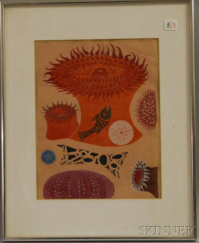 Emmy Lou Packard American b 1914 Tide Pool Signed Packard