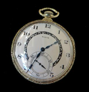 Elgin Pocket Watch Elgin Pocket Watch In an open faced