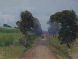 Morris E Cohen 1886 1931 Roadway Australia Norwegian Fjord pastel