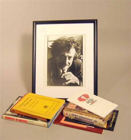 Lot Vonnegutiana Vonnegut Kurt Jr Photo signed Silver print approx