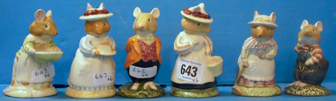 Royal Doulton Brambly Hedge Figures Mrs Toadflax DBH11 Wilfred Toadflax