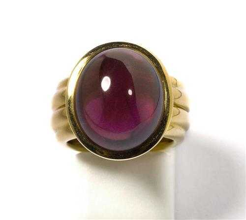 GARNET AND GOLD RING P CLARD Yellow gold 750 Casual