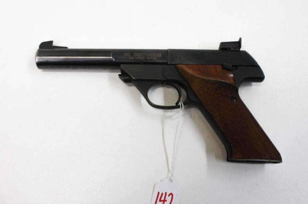 HIGH STANDARD THE SHARPSHOOTER SEMI AUTOMATIC PISTOL 22 lr caliber