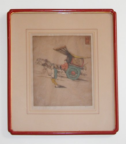 Peking Cart and China Bridge Artist Tyson Dorsey Potter American