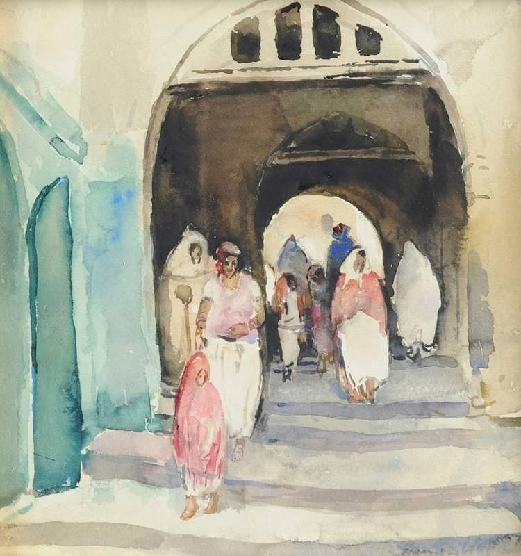 MARTHA WALTER American 1875 1976 A PAINTING Through the Walkway