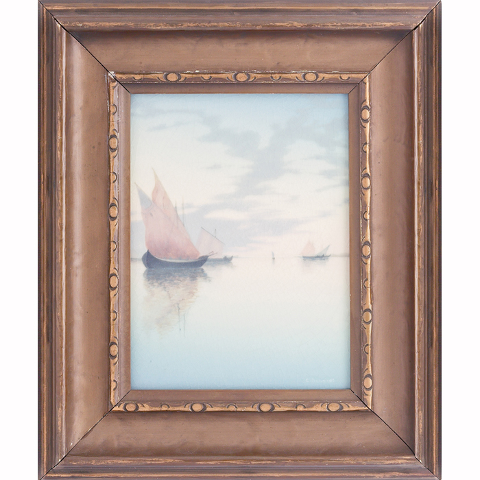 Excellent Rookwood plaque a beautifully fired Vellum glaze with a