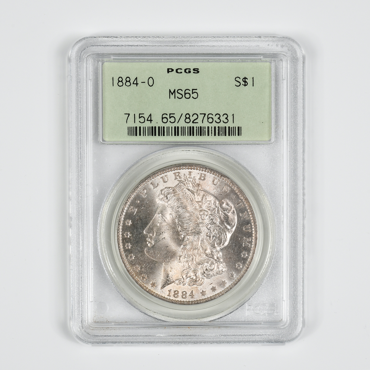 1884 O 1 MORGAN SILVER DOLLAR PCGS MS64 One 1884