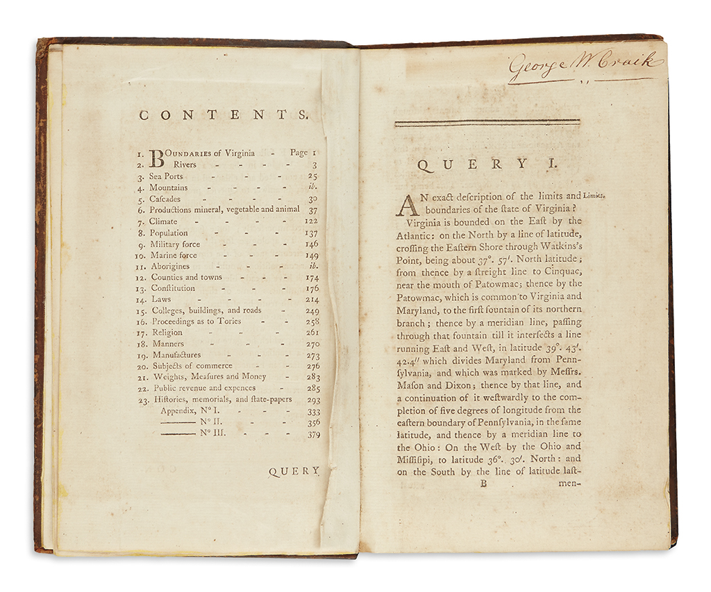 OWNED BY GEORGE WASHINGTON S PRIVATE SECRETARY JEFFERSON THOMAS Notes