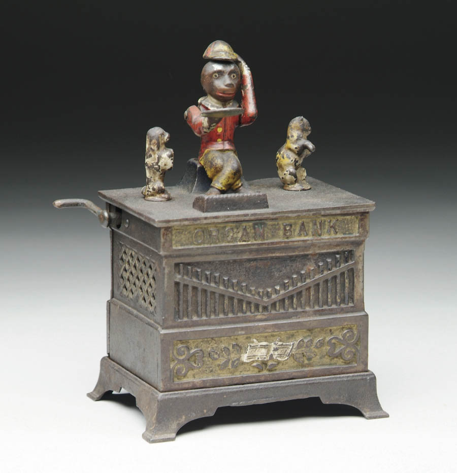 ORGAN BANK CAT AND DOG Made by Kyser Rex patented