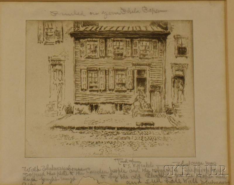 Pennell Joseph 1857 1926 Walt Whitman House Camden New Jersey