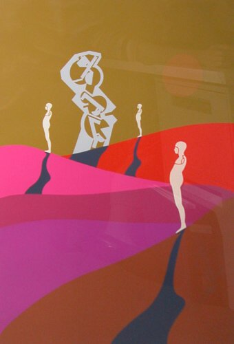 Series 75 1975 serigraph printed in colors on Paper Trova