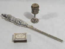 A mixed lot of Israeli silver comprising a spice tower