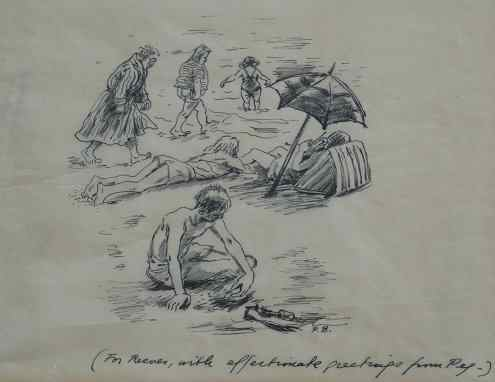 BACON Peggy American 1895 1987 A Day at the Beach