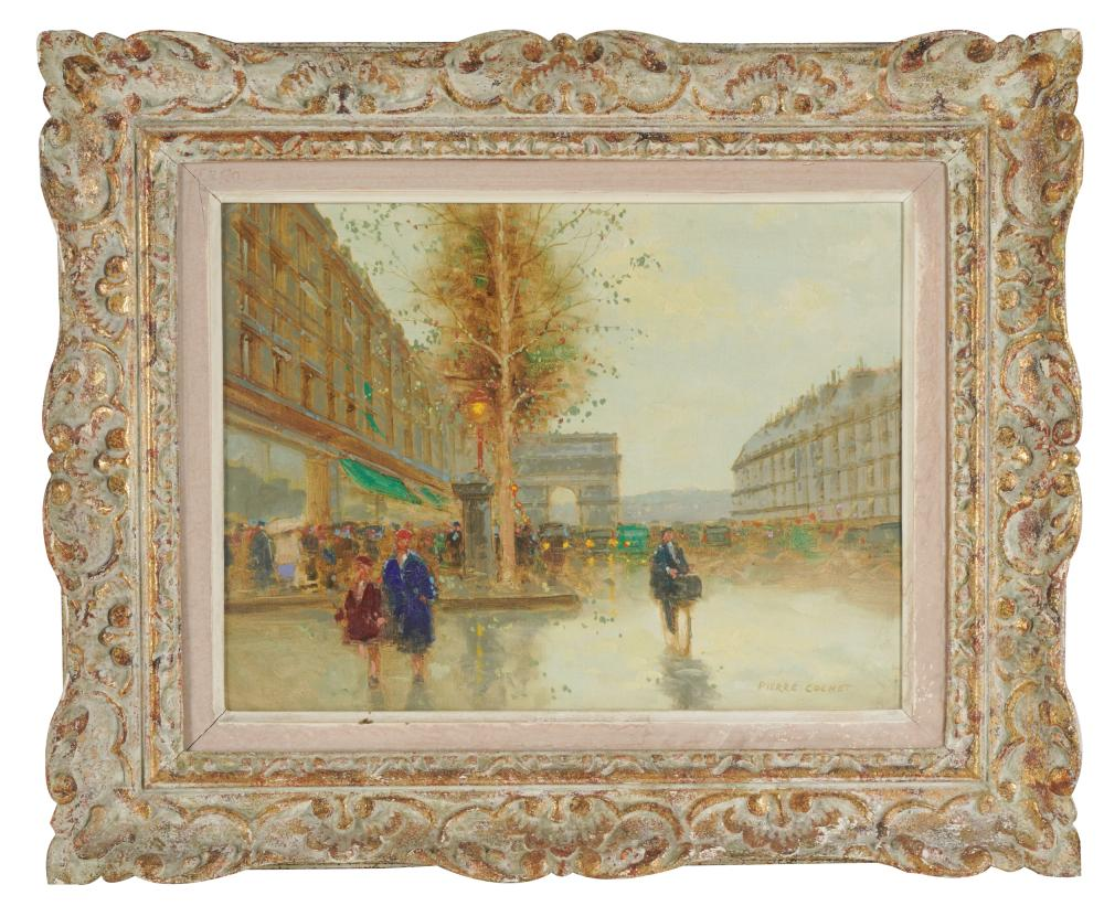 PIERRE COCHET 20TH CENTURY PARISIAN BOULEVARDoil on canvas signed lower