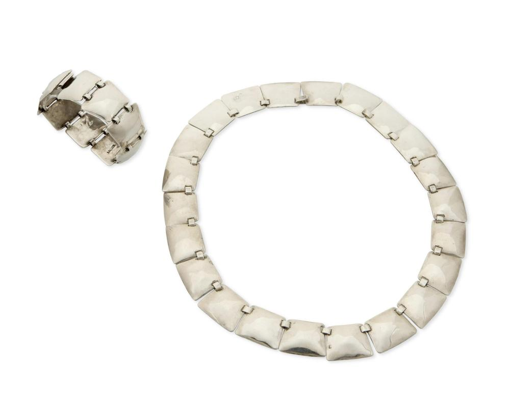 A set of Abraham Paz sterling silver jewelry Abraham Paz