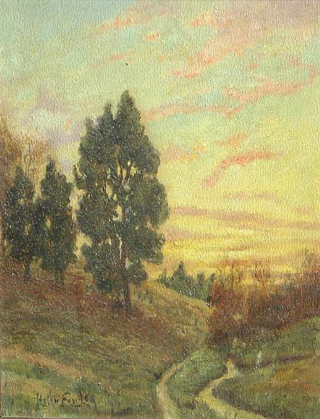 Helen Fowler American 20th Century A path through the trees