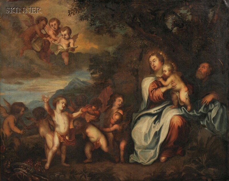 Manner of Philip van Dijk Dutch 1680 1753 After Tiziano