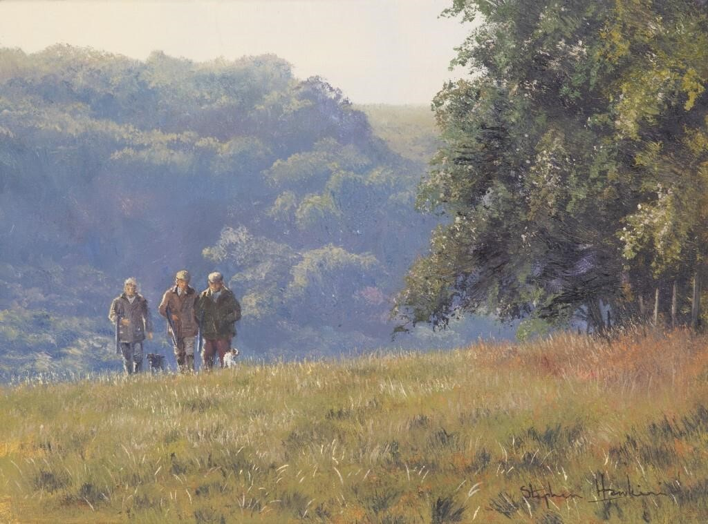 Brow of the Hill signed Stephen Hawkins lower right oil